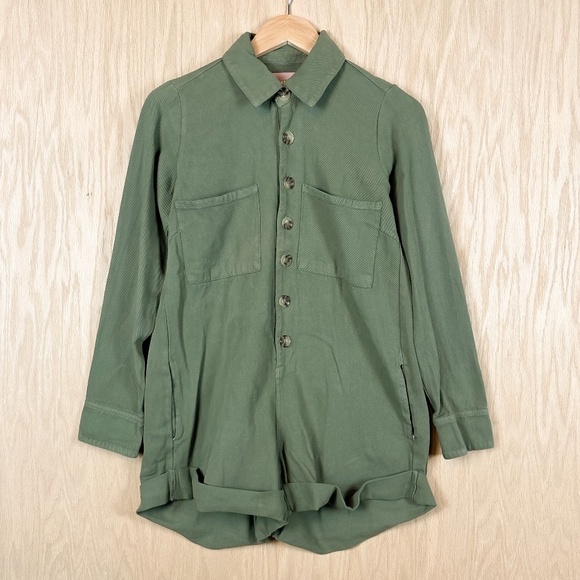 Show Me Your MuMu Pants - Show Me Your Mumu Tegan Romper Army Green
